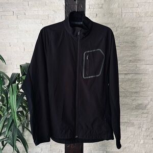 ICEBREAKER Black Merino Wool GT Zip Lightweight Jacket Size M